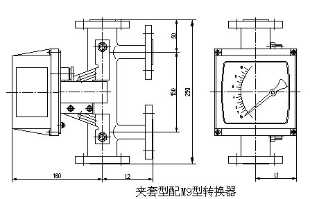 液體轉(zhuǎn)子流量計外形尺寸圖